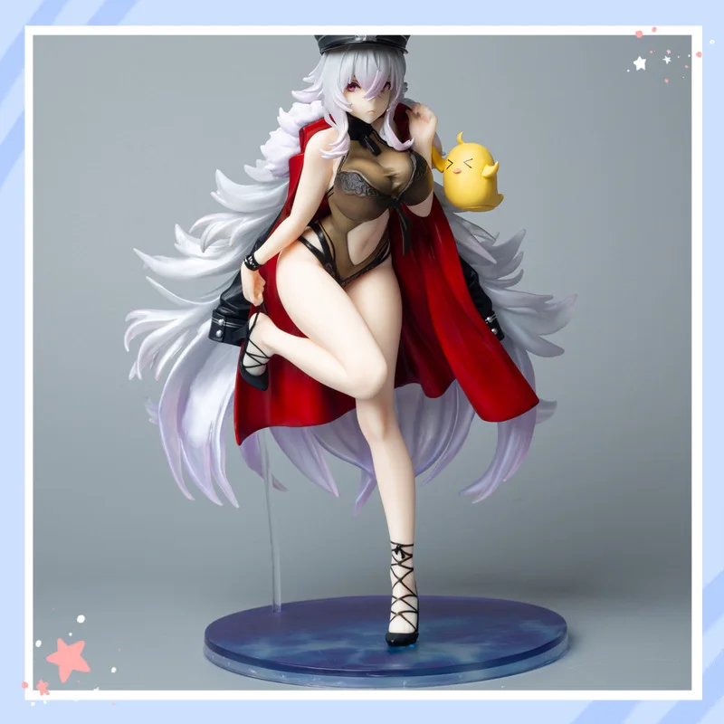 

Azur Lane Graf Zeppelin Urd Of The Beach Boxed Anime Figure FPVC Collectible Statue Desktop Ornament For Anime Game Fans