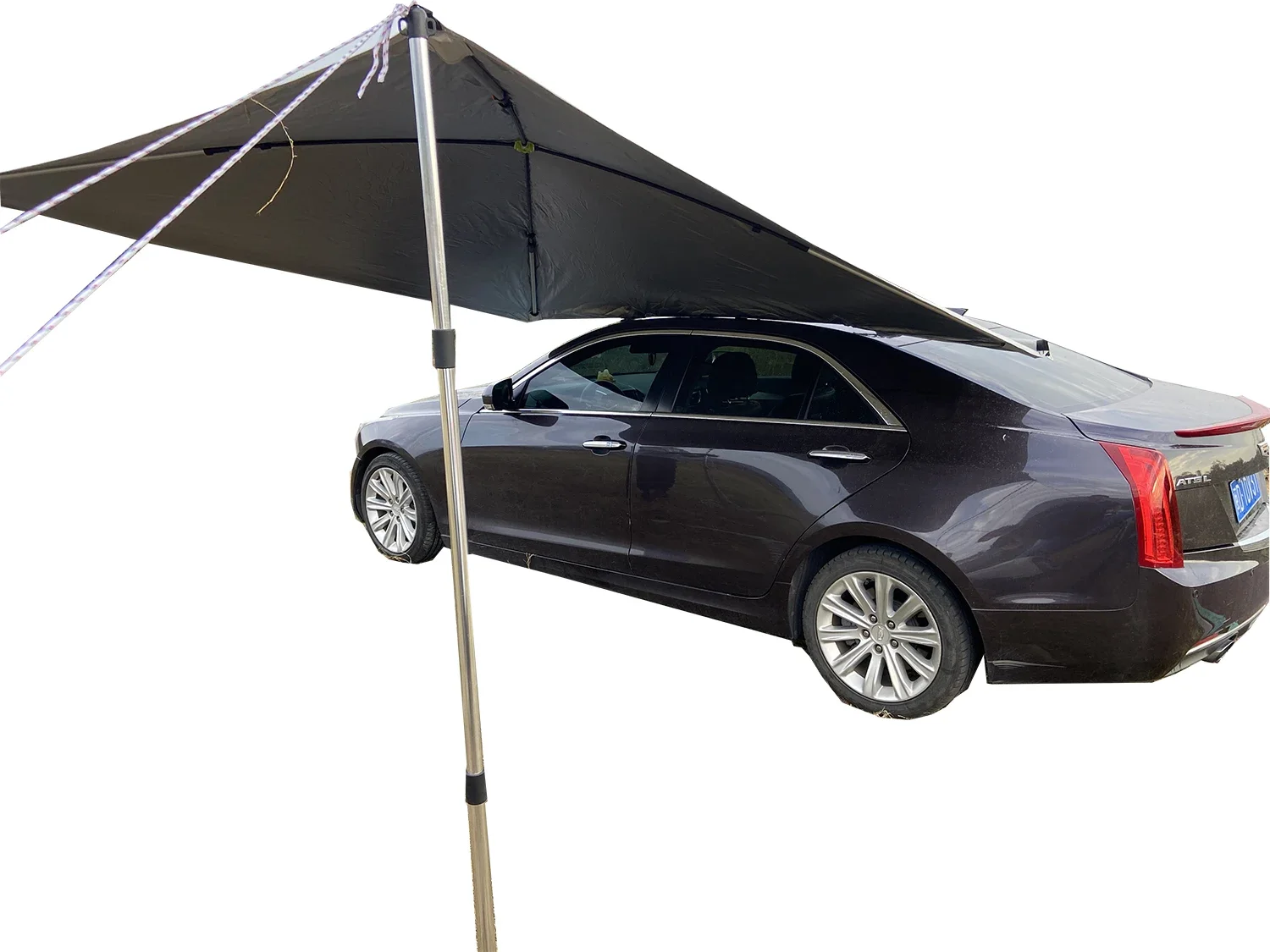 2.5*2.5 M Self Driving Aluminum Alloy Rod Waterproof Sun Shelter Car Side Outdoor Roof Top Tent for Camping 3 To 4 Person