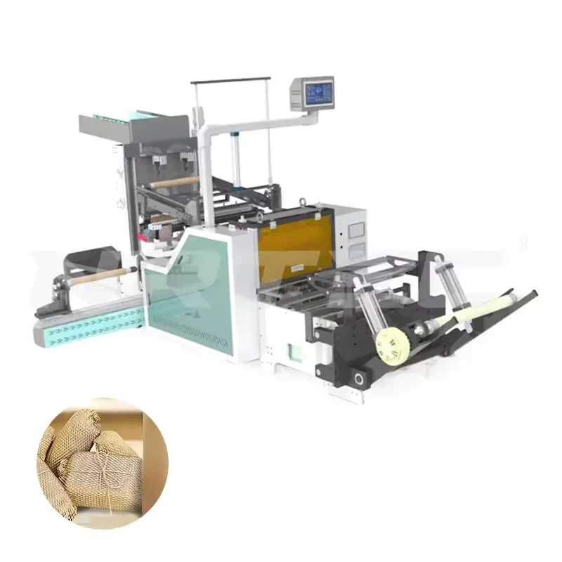 for Elite Manufacturer Speed 50-280M/Min Kraft Paper Slitting Rewinding Cushion Packaging Honeycomb Paper Roll Making Machine