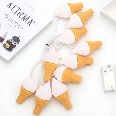 1 مجموعة الآيس كريم LED سلسلة مصباح الإبداعية مشرق منخفضة استهلاك الطاقة ضوء لغرفة المعيشة فناء جو الحفلات