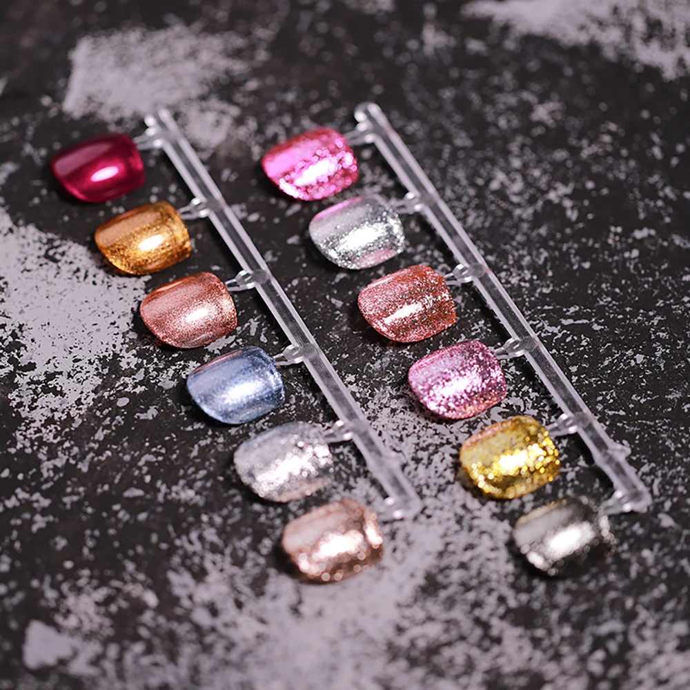 Vendeeni 12 Color Japanese Style Glitter Platinum Gel Nail Polish Party Orgy Sparkling UV Soak Off Gel Varnish Shiny Gel Lacquer