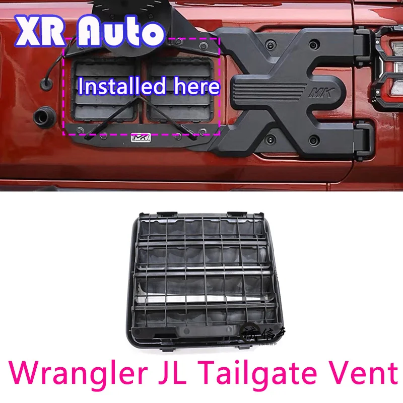 

Для Jeep Wrangler JK JKU JL 2007-2022 гг., 1 шт., задняя дверь автомобиля, пластиковый воздухозаборник, внешние аксессуары, автозапчасти