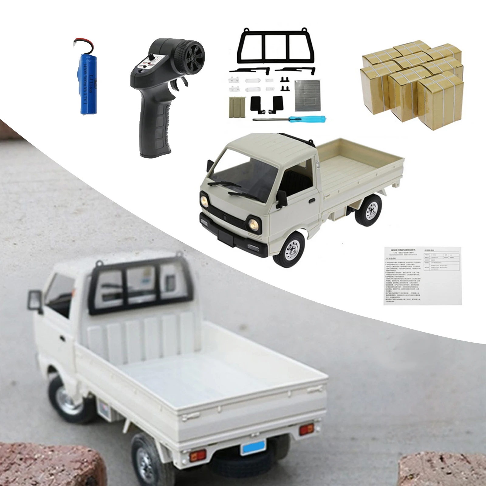Electric D12 1:16 RC Truck High Speed for All Terrain Road 2WD Long Distance
