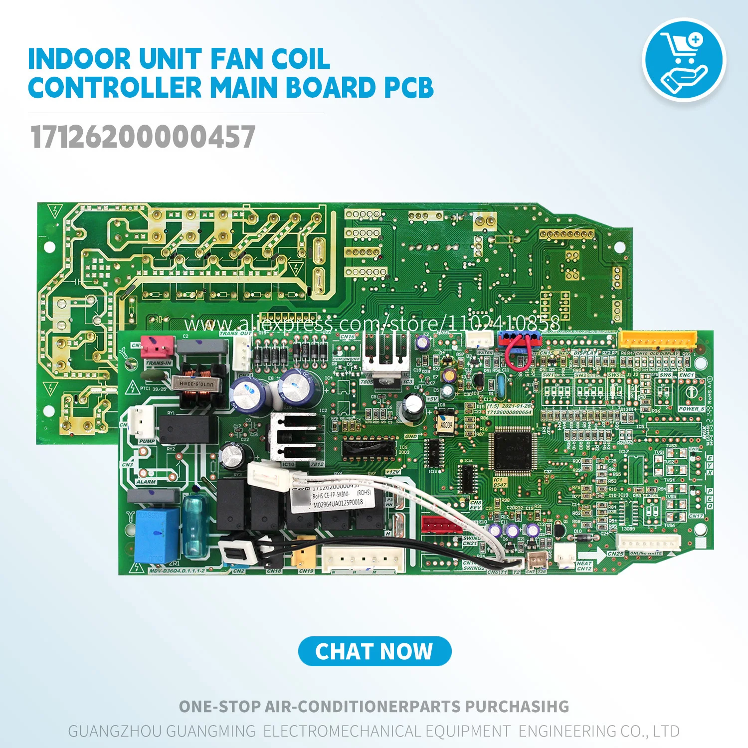 

Основная плата контроллера катушки вентилятора внутреннего блока 17126200000457 для Midea VRF Unit MDV CE-FP-5KBM-Z/B.D.2.1, детали кондиционера