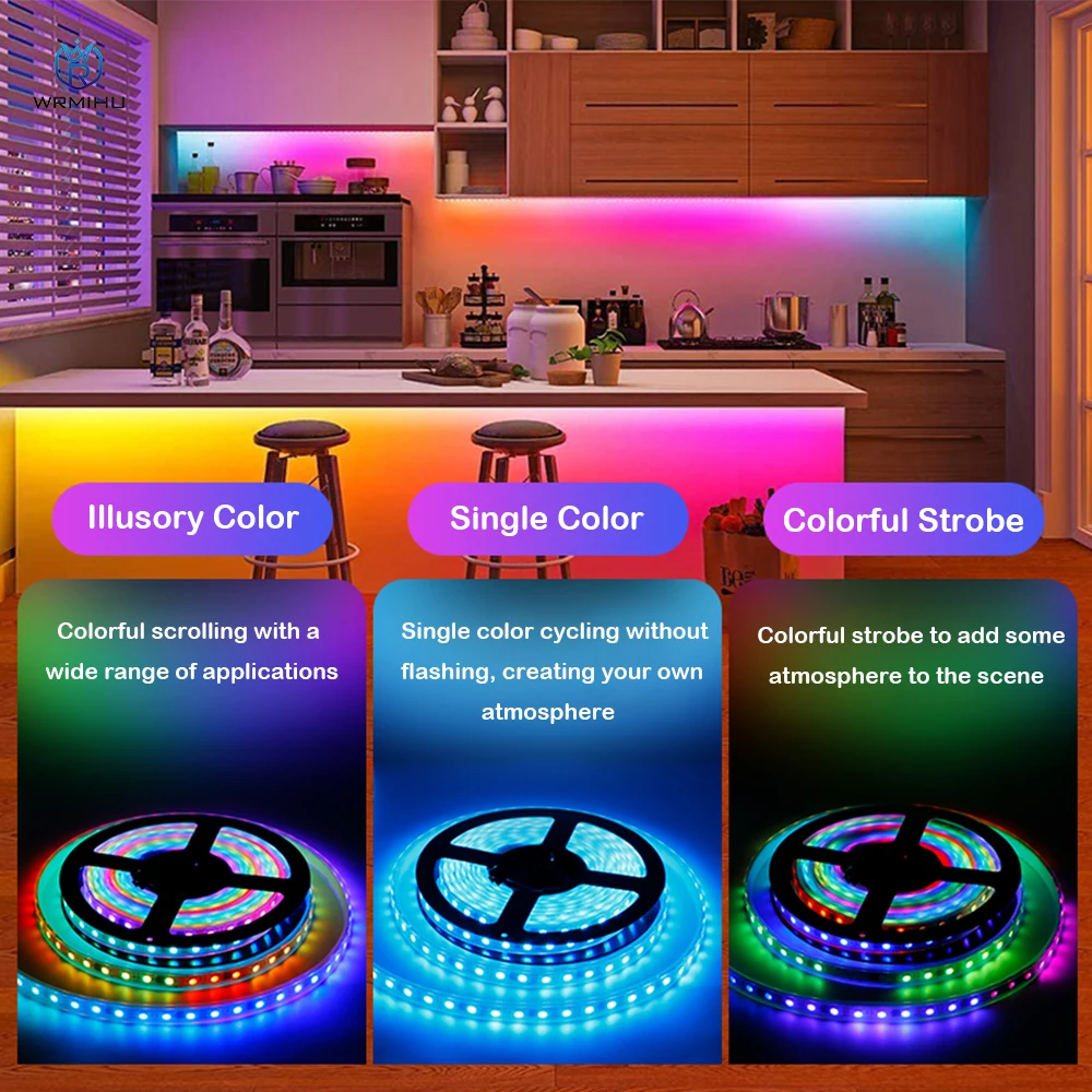 

5V WS2812B 5050RGB Individually Magic Flexible Addressable Smart Programming Led Pixel Background Ceiling Decoration Strip light