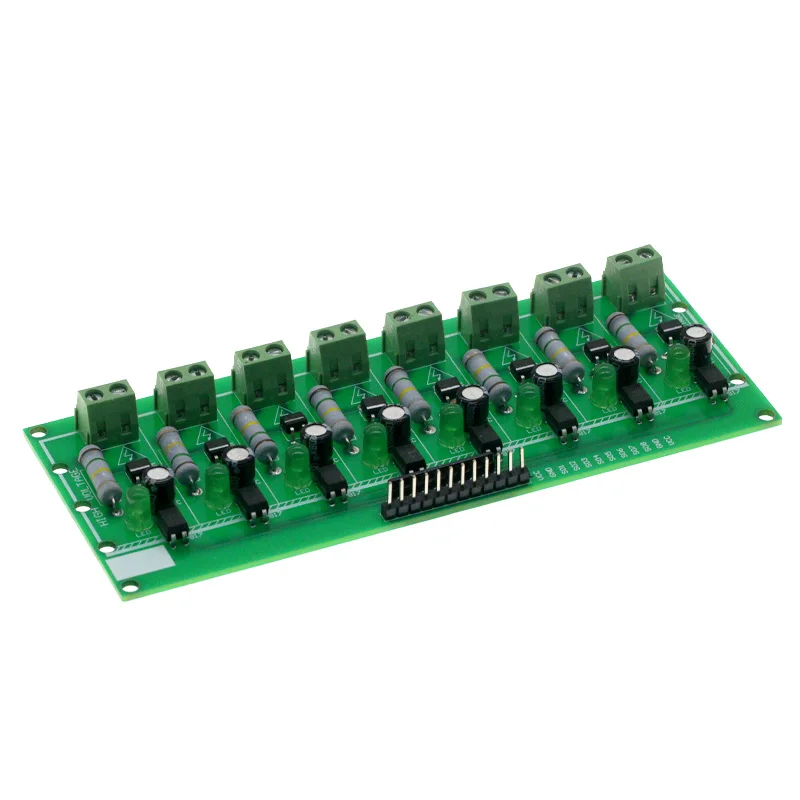 AC 220V 8 Channel MCU TTL Level 8 Ch Optocoupler Isolation Test Board Isolated Detection Tester Module PLC Processors