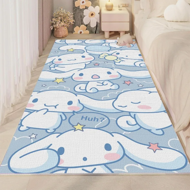 

Kawaii Sanrio Cinnamoroll Anime Kawaii Bedroom Mat Cute Cartoon Pochacco Ins Fashion Children Floor Carpet Gifts for Girls
