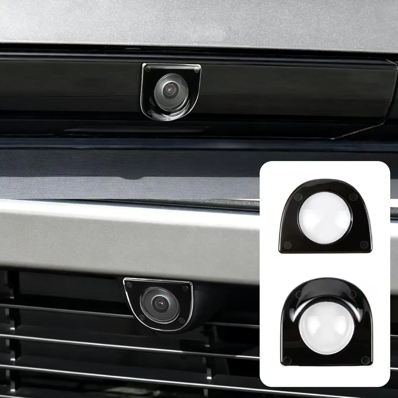 Car Camera Protective Cap for Tesla Model Y Juniper Model L, Front Rear Lens Cover Anti-scratch Protection Accessories