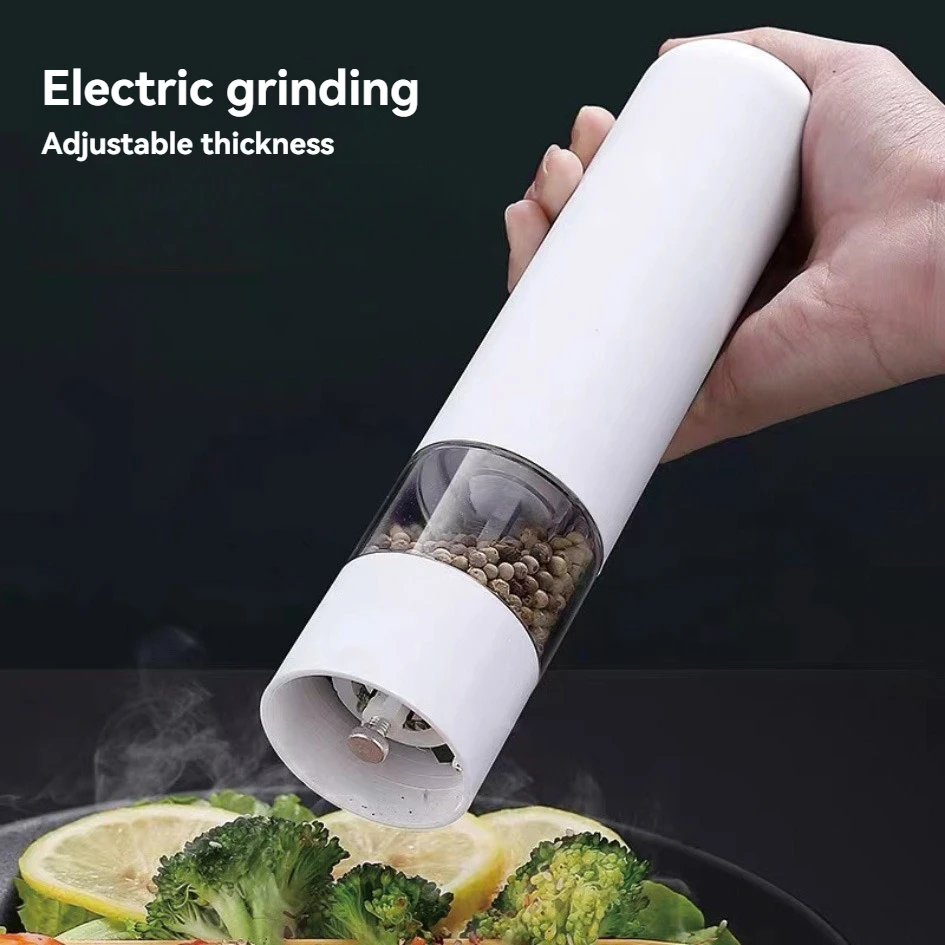 Automatic Electric Pepper Grinder And Salt Mill-Adjustable Spice Crusher Forkitchen Gadgets And Supplies-Reusable