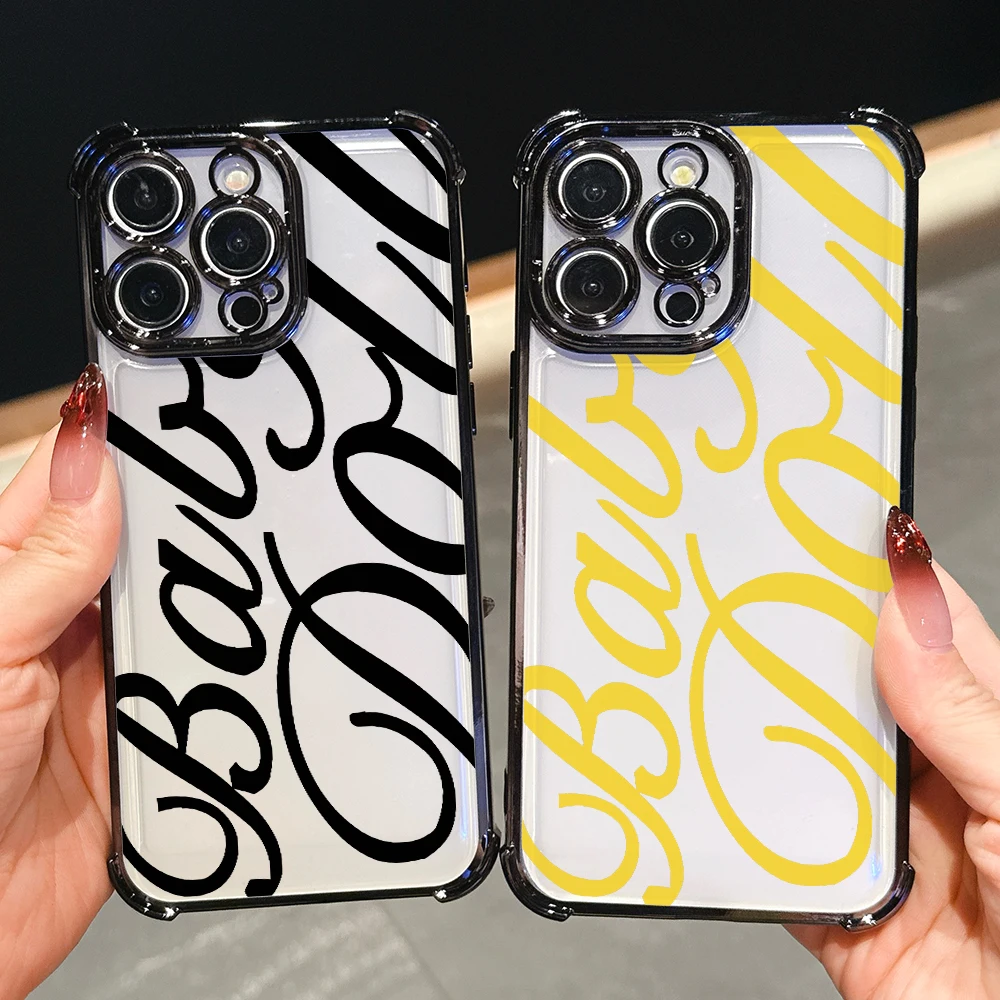 B-Baby Dolls Phone Case for iPhone 17 Air 16 16e 15 14 Plus 13 12 11 Pro Max X Xs XR 8  Anti-drop Transparent Cover