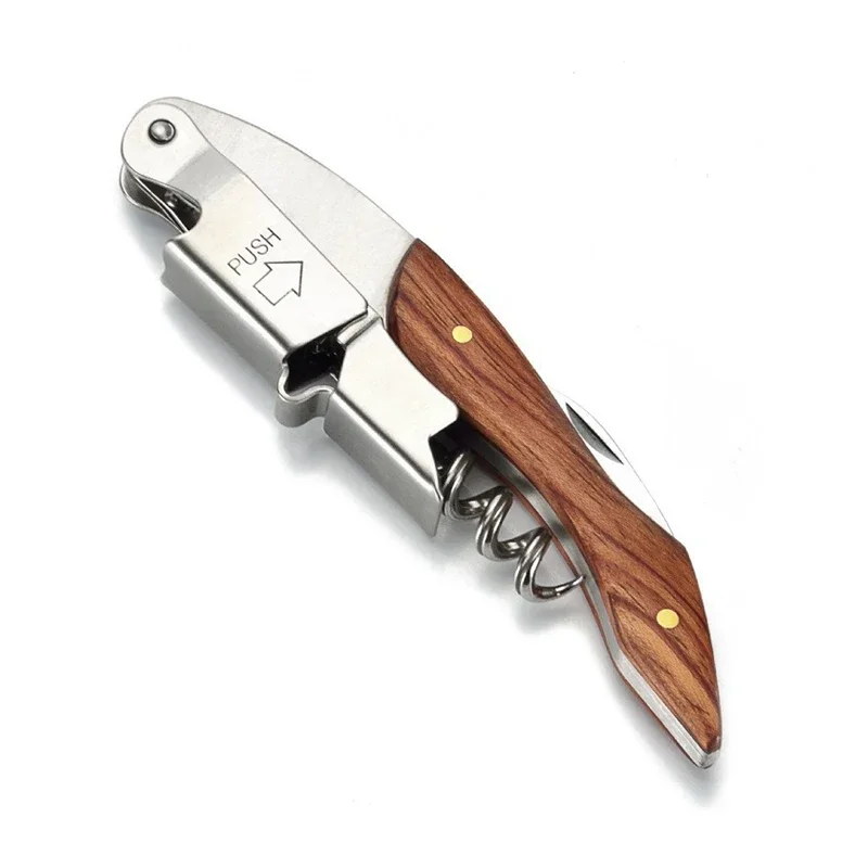 Weinöffner, Korkenzieher für professionelle Kellner, Flaschenöffner und Folienschneider, Geschenk für Weinliebhaber