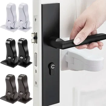 1pc ドアハンドル安全ロック子供キッズセキュリティ保護アンチオープンハンドルロック家具キャビネットベビードアレバーロック