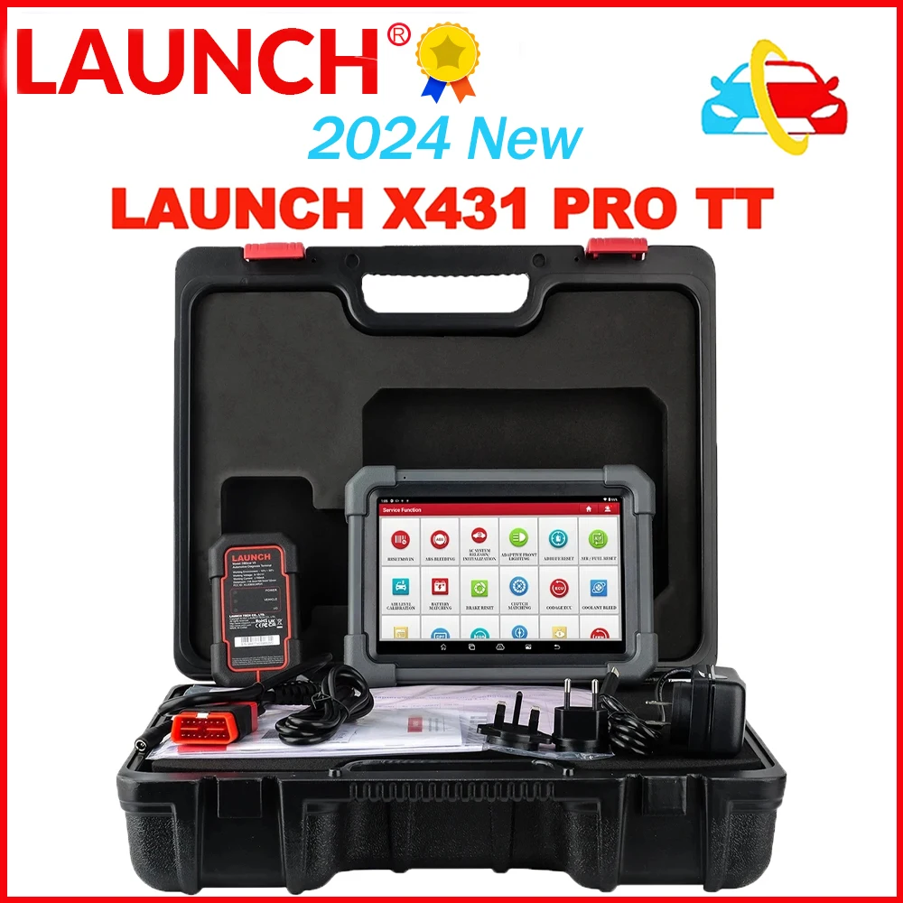 

LAUNCH X431 PRO TT 8'inch with DBScar VII VCI Car Full System Diagnosis CAN FD/DOIP 37+ Reset Coding Auto OBD OBD2 Scanner