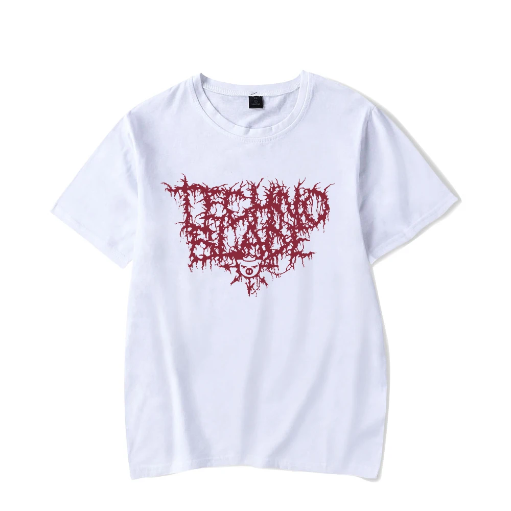 Technoblade Metal Font Tee Crewneck Short Sleeve Streetwear Women Men's Tshirt 2023 Casual Style Fashion Clothes