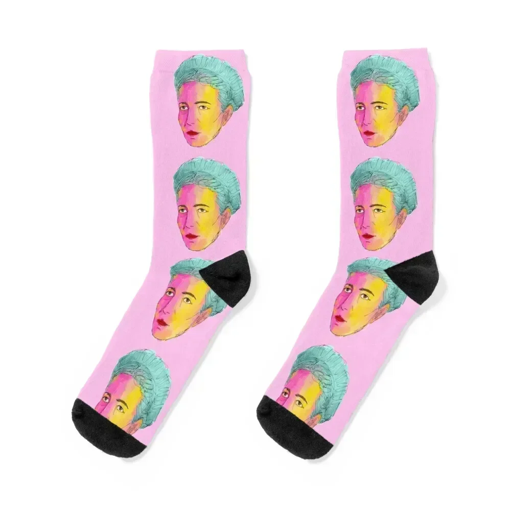 

Simone de Beauvoir Painting Socks Heating sock designer winter gifts Run Girl'S Socks Men's