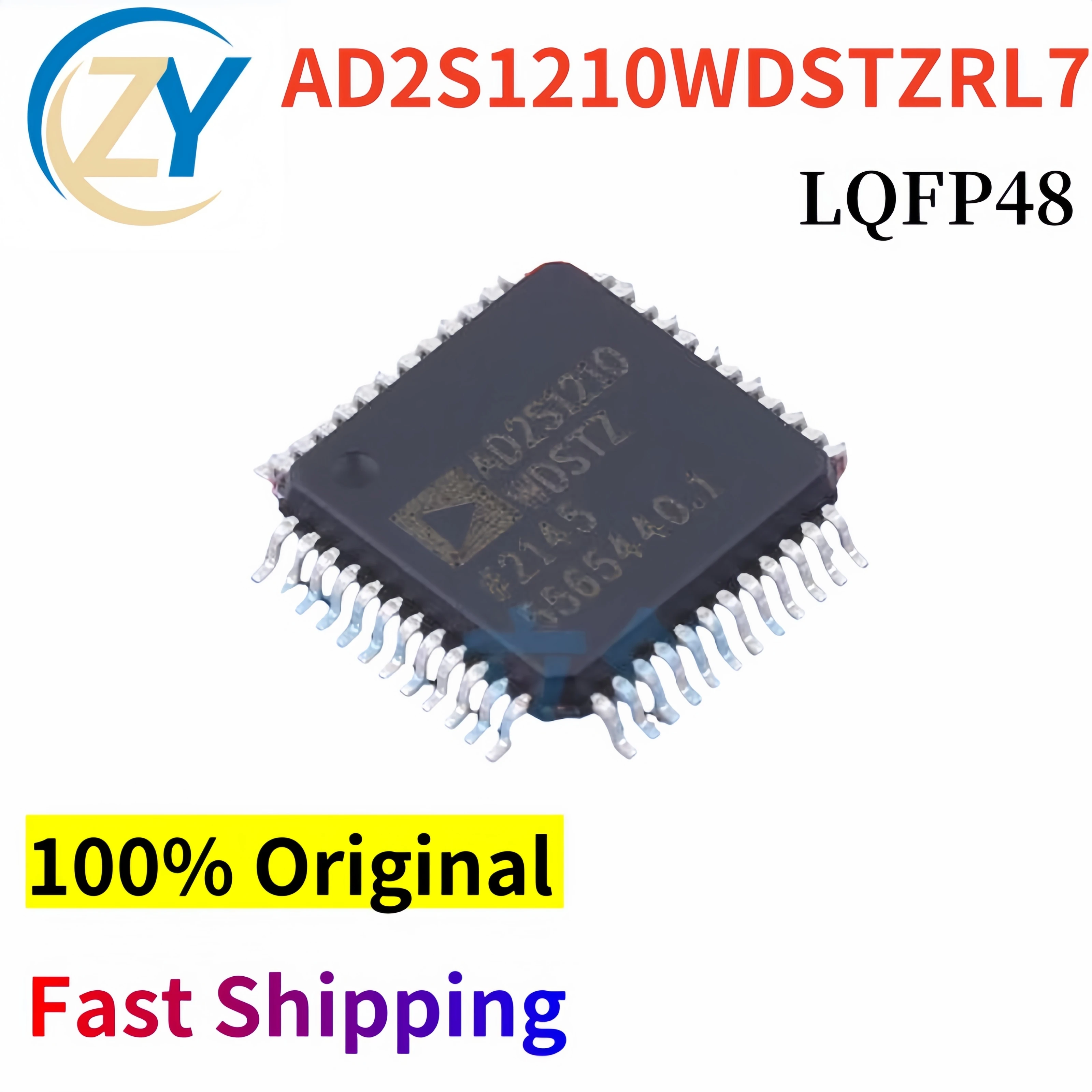 (2pcs) AD2S1210 Converters AD2S1210WDSTZRL7 LQFP-48 5V 100% Original & In Stock