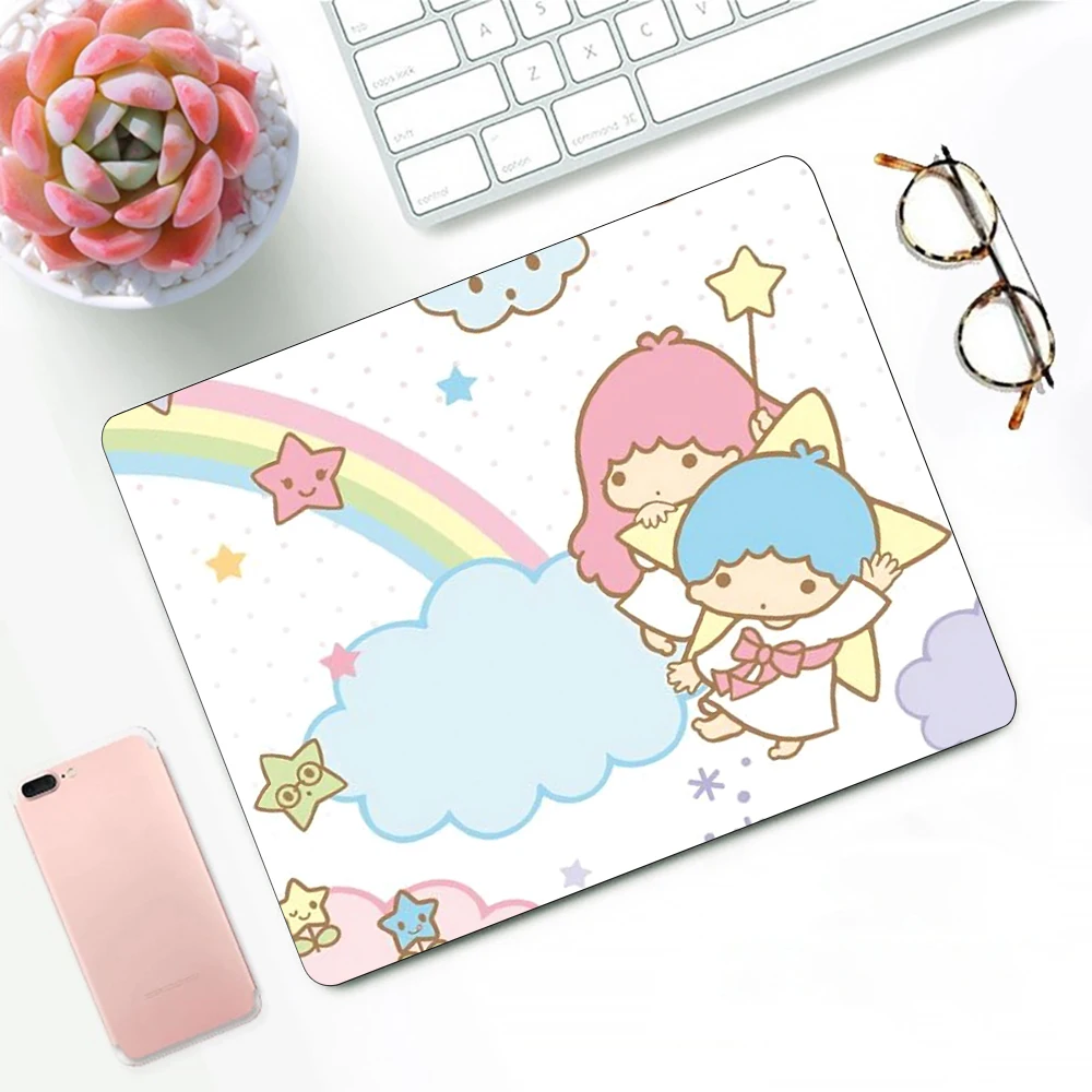 Sanrio Little Twin Stars Gaming Mouse Pad XS Small Mousepad For PC Gamer Desktop Decoration Office Mouse Mat Deskmat Rug