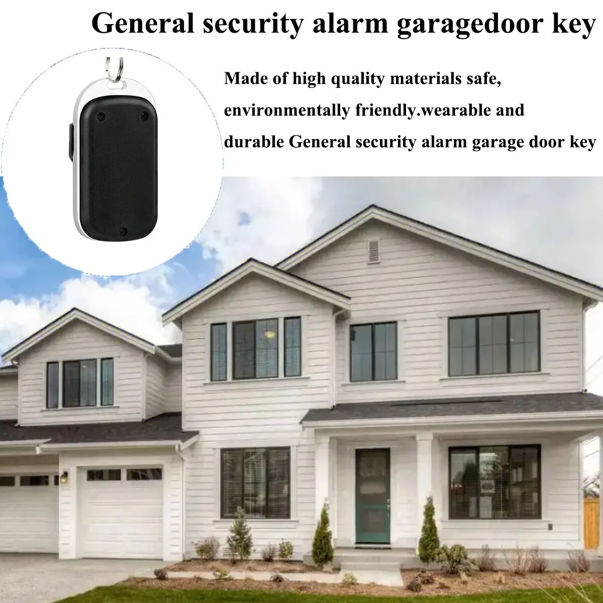 Metal Push Button Remote Control Transmitter ABCD / Lock Unlock 4Button 433MHz Universal 4 Buttons Garage Door Opener Remote image 4