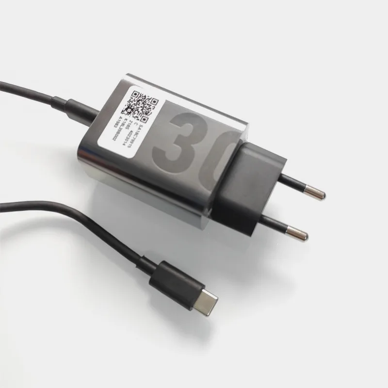 30W Fast Charger EU Wall Power Adapter Type C Quick Charging Cable For Motorola Moto X30Pro G71S Edge S S30 Pro G73 G50 G6 G7 G9 - náhled 5