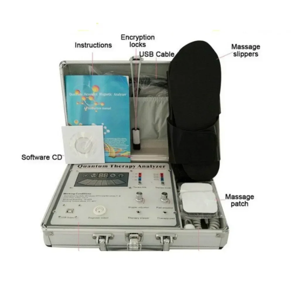 

Massage treatment therapy quantum resonance magnetic analyzer