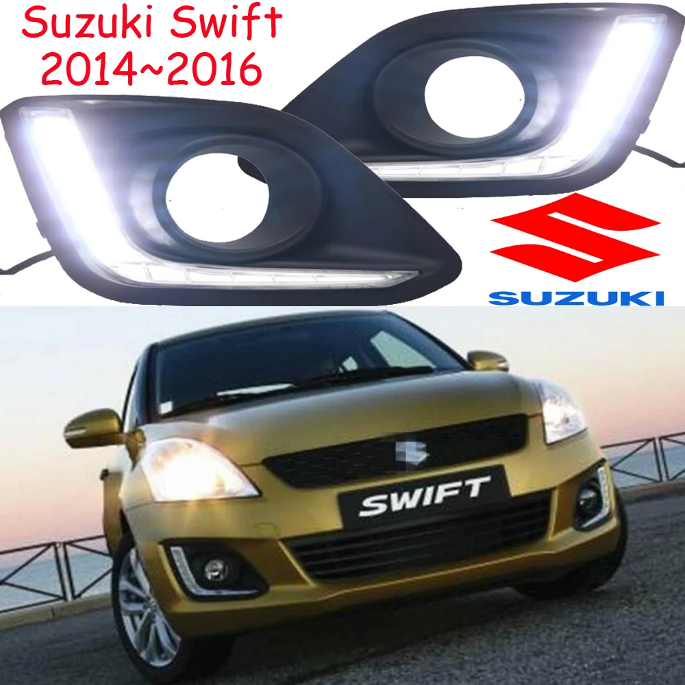 

car bumper headlight for suzuki swift daytime light 2004~2013/2014~2016y DRL car accessories LED headlamp swift fog light