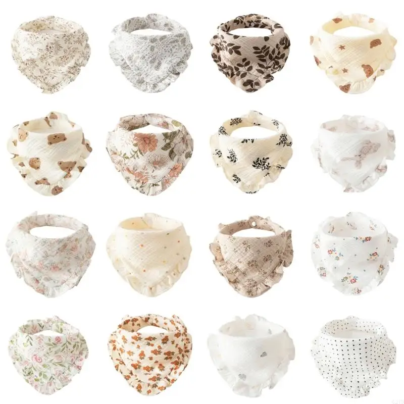 

Long Servcie Baby Neck Scarves Comfortable Baby Neck Cover Functional & Baby Bibs Cotton Bibs for Newborns Gift G2TD