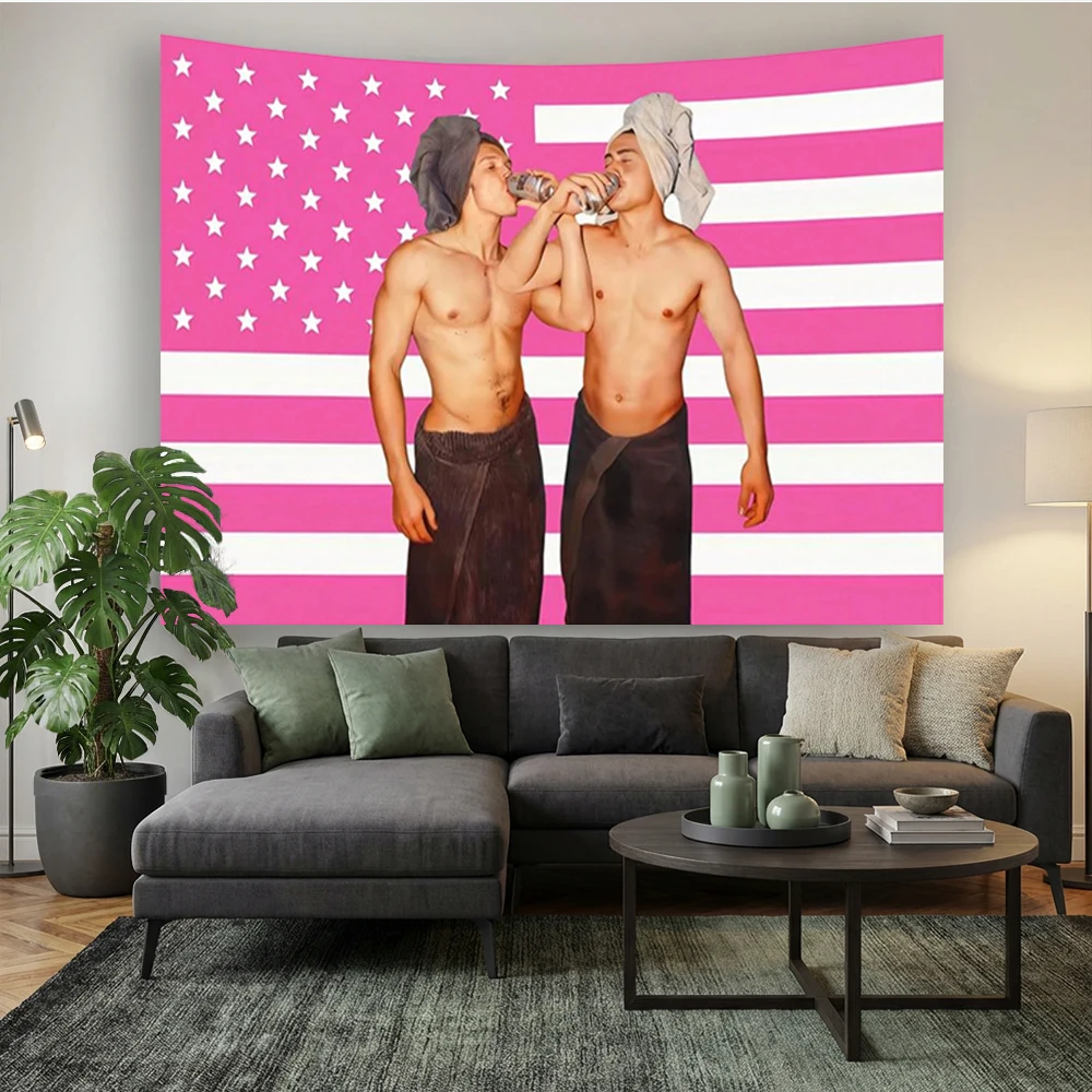 Vintage Heated Rivalry Wandteppich, Retro Game Day Flagge, Sportliche Wanddekoration, Klassisches Athletik-Banner, Hudson Williams