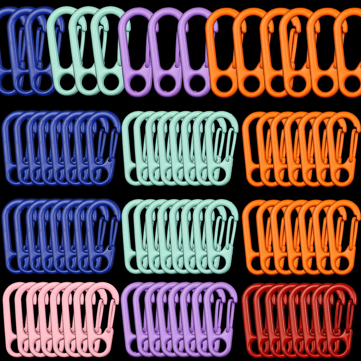 2~20pcs Colorful Lobster Alloy Carabiner Clips Spring Snap Hook Buckles For Keychains And Purse Jewelry Making Diy Accessories