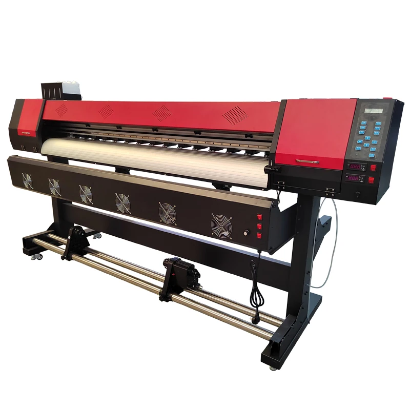 For YQ-1802XT ecological solvent inkjet printer 6 feet/1.8m with 2 pcs double head XP600/DX5 /DX7 print head