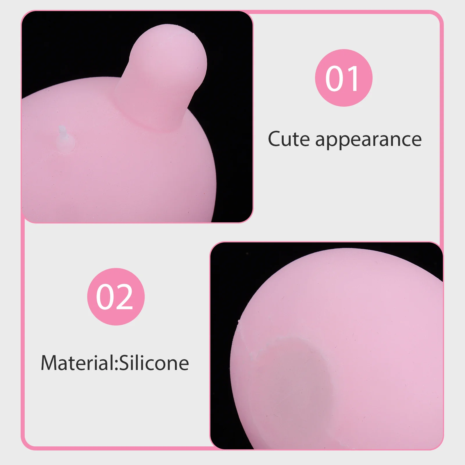12 pièces presse bulle insérer rose Silicone noyau intérieur pour bricolage bulle soufflage presser insérer balles soulagement du Stress recharges