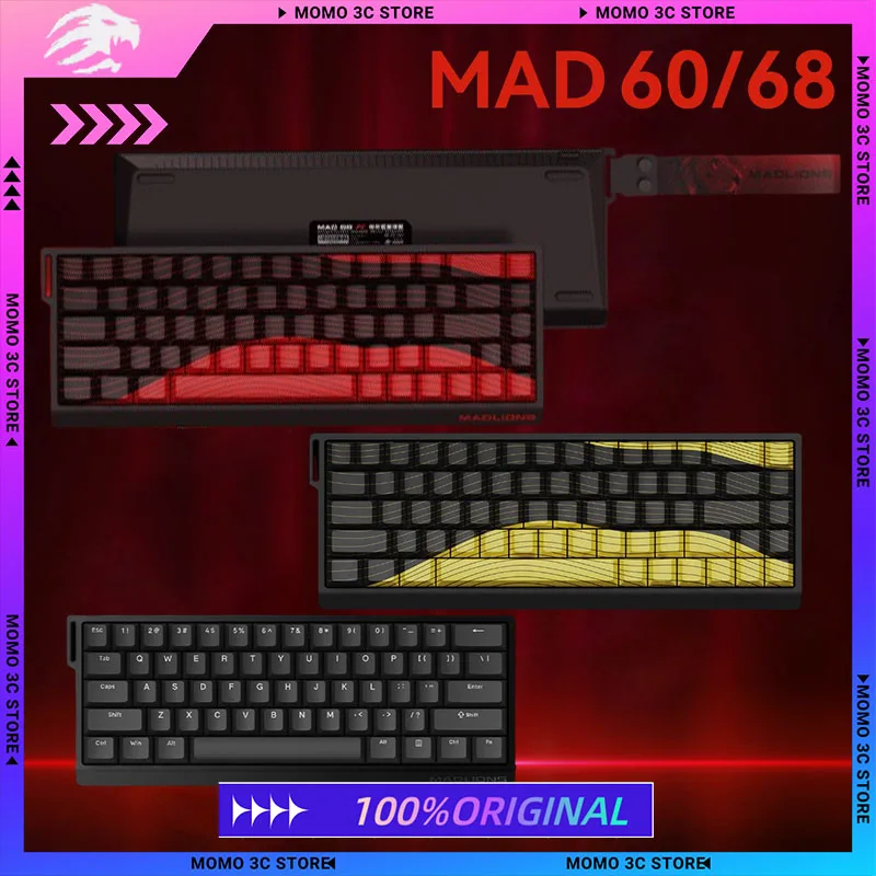 

MADLIONS MAD60 MAD68 HE Magnetic Switch Mechanical Keyboard 8K Hot Swap RGB Rapid Trigger Wired PC Gaming Keyboard Gamer Laptop