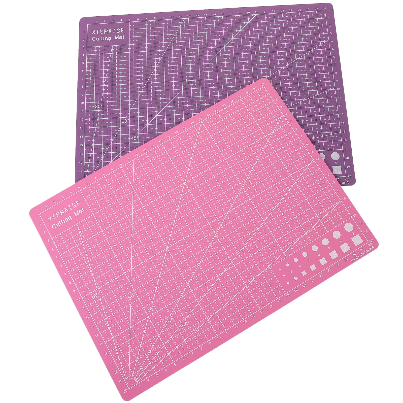 

2Pcs Professional Cutting Mats Non-Glare Double-Sided PVC Engraving Mat Craft Cutting Board for Artists DIY Quilting