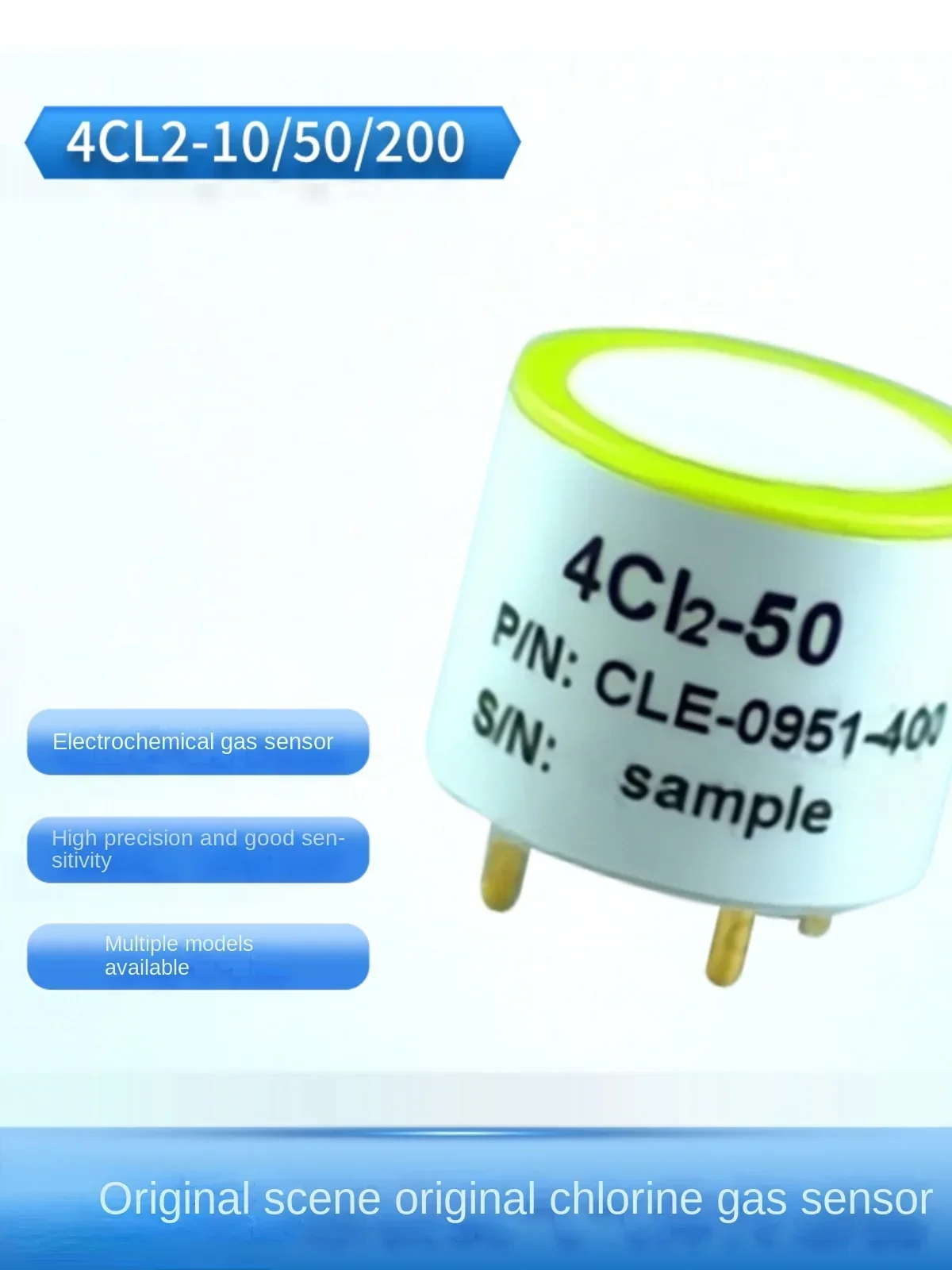 

4Cl2-10 4Cl2-50 4Cl2-200 Original Chlorine Gas Sensor Brand New Original