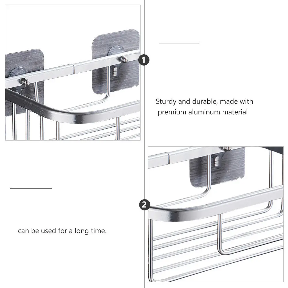 

1pc No Punching Toilet Paper Holder Premium Aluminum Wall Mount Tissue Storage Rack For Bathroom Home Hotel Use Hollow Design