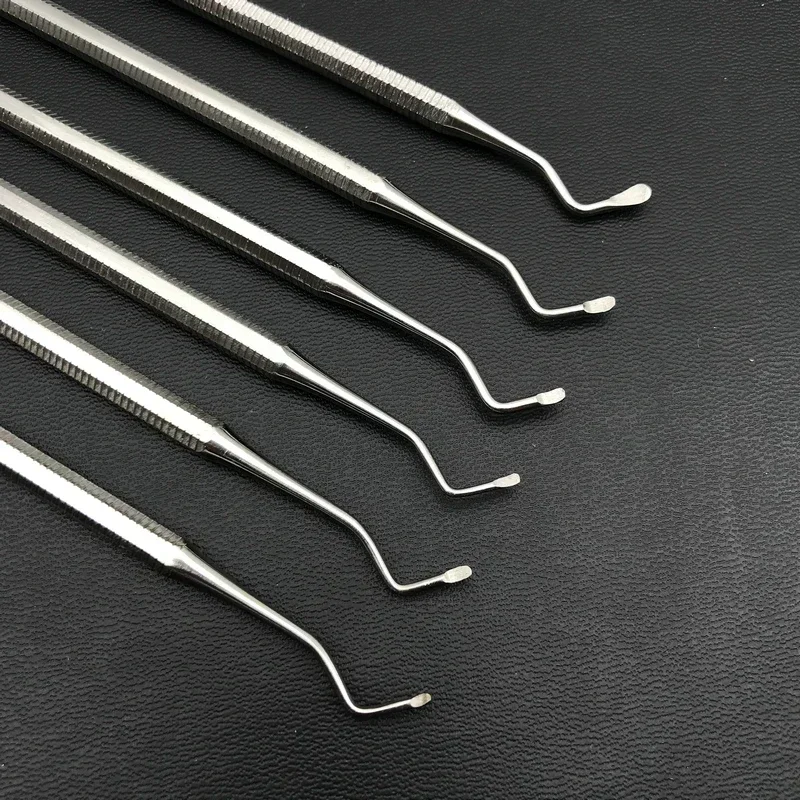 6pcs/set Dental Excavator Set of 6 Restorative Spoon Dental Instrument Tooth Whitening Pick Whientener Bleah Remove Stain