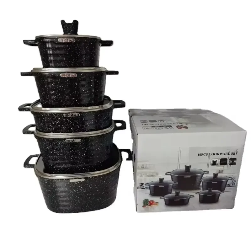 Hot-selling luxury 10-piece set, kitchen accessories set, cookware new arrivals, popular cookware set