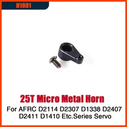 25T Micro Metal Horn Arms For AFRC D2114 D1338 D2307 D1410 D1802MG  Series Servo Aluminum Alloy DIY Assembly Upgrading