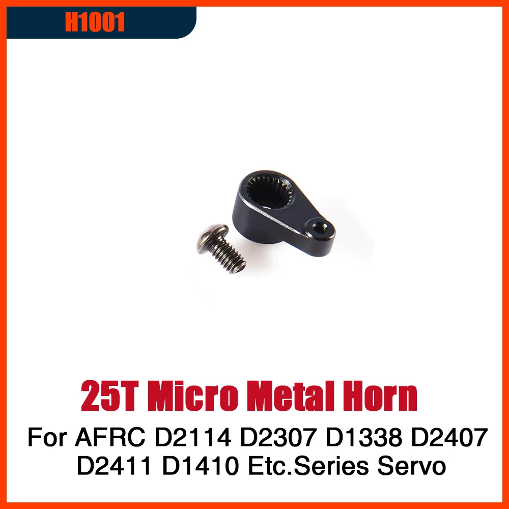 25T Micro Metal Horn Arms Aluminum Alloy DIY Assembly Upgrade for AFRC D2114 D1338 D2307 D1410 D1802MG Series Servo