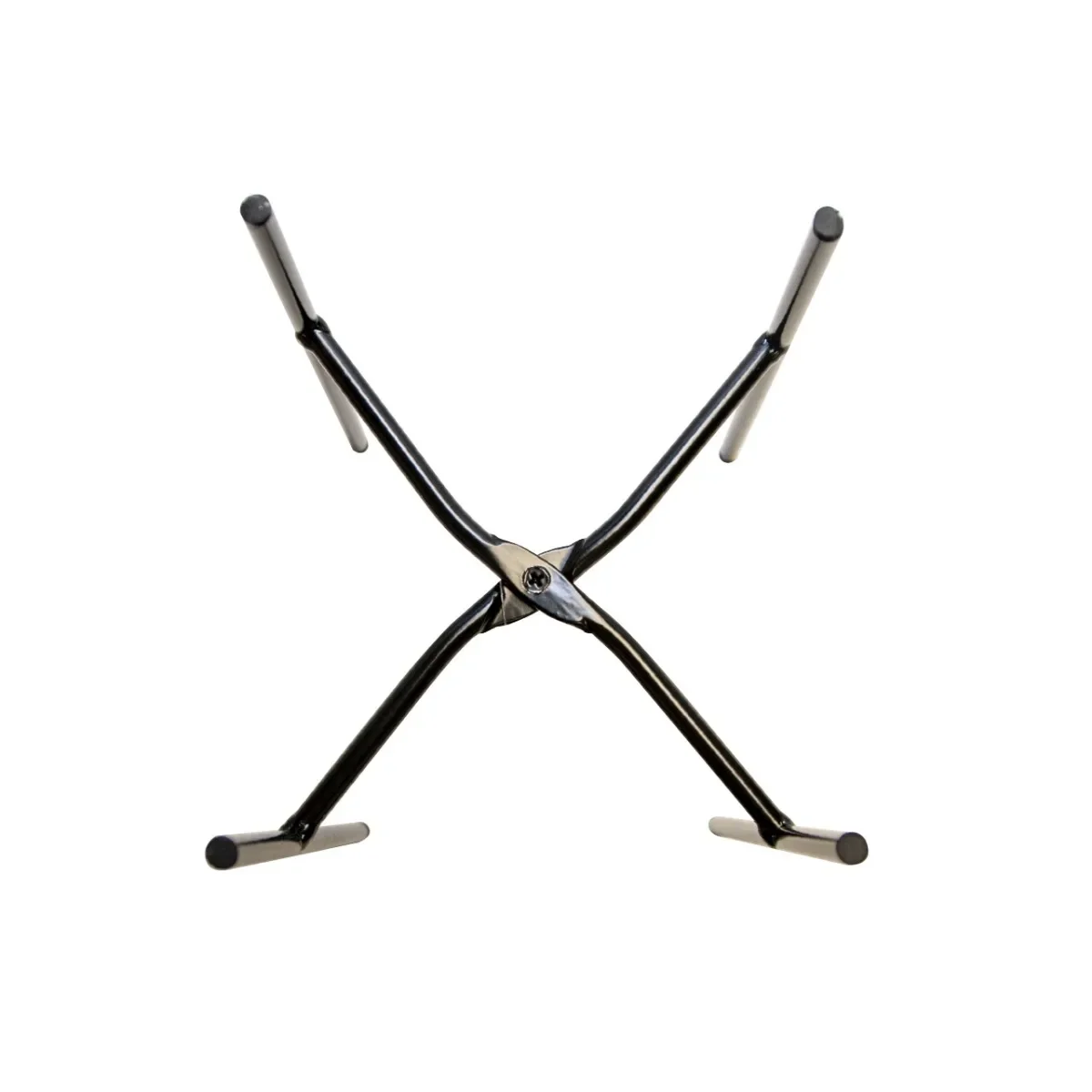 (2 шт.) 8-дюймовая универсальная подставка для растений из черного металла с черным порошковым покрытием, современный индустриальный стиль.