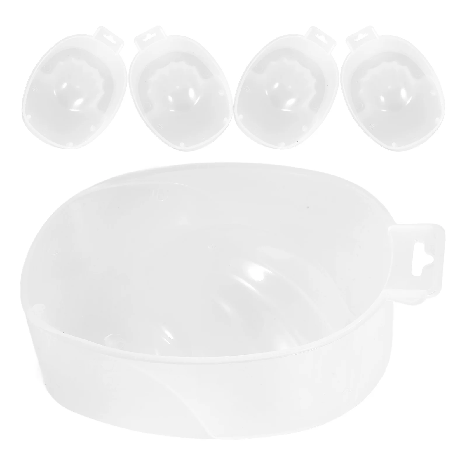 5 قطعة وعاء نقع مانيكير سعة كبيرة وعاء نقع اليد لإزالة الأظافر معالجة المياه الدافئة المنزل لتقوم بها بنفسك لوازم فن الأظافر