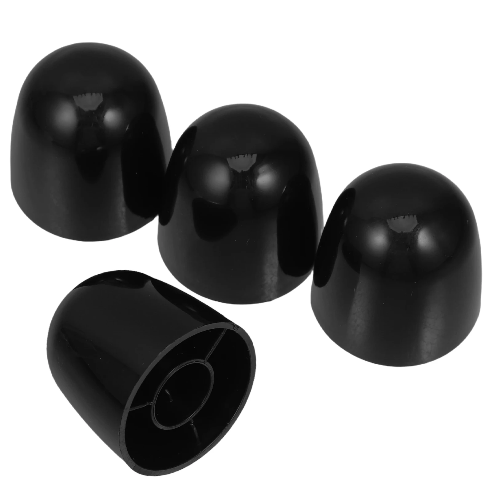 

4 Pcs Screw Decorative Covers for Toilet Floor Bolts Black Cleaning Universal Caps Bathroom Accessories Toilet Bowl