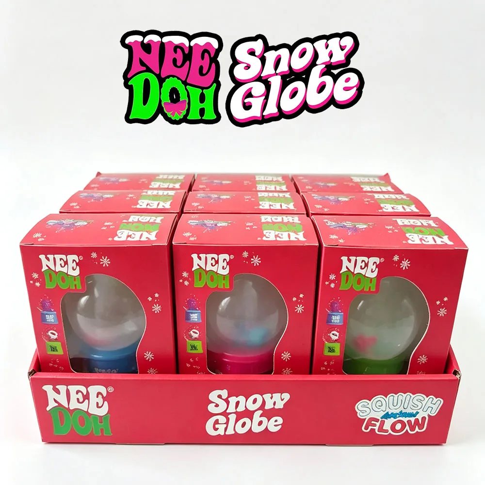 NeeDoh Snow Globe Stress Ball Anti Anxiety Squeeze Fidget Toy For ADHD Focus Sensory Relief Toy Stress Relief Gift For Kids