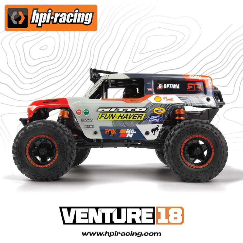2.4g Full Scale รีโมทคอนโทรล Hpi 1:18 จําลอง Fute Wrangler 4400 สี่ล้อไดรฟ์ Brushed Off Road ปีนเขารถรุ่น