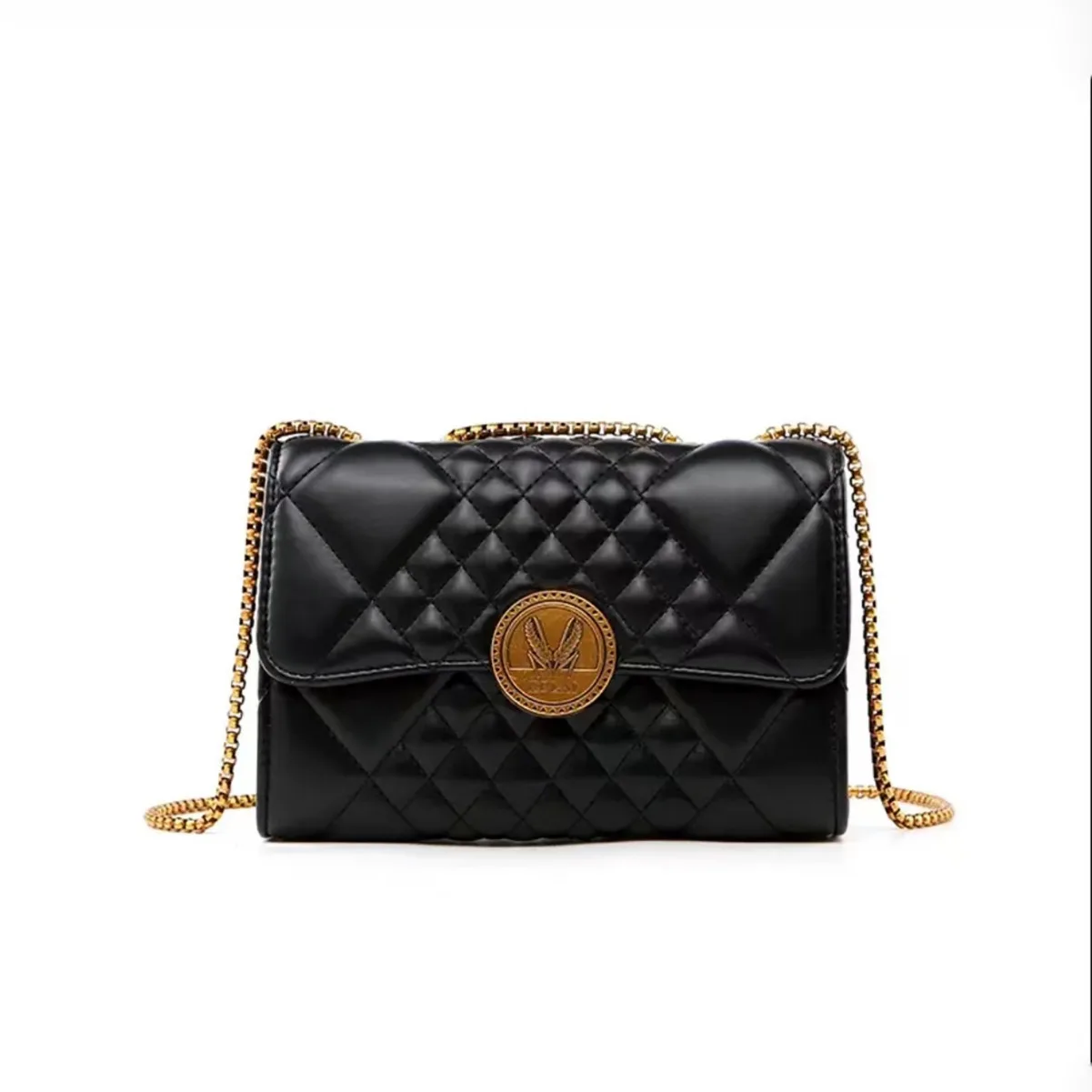 

Luxury Design Versatile New Chain Bag Women Niche Trend Fashion Black Shoulder Crossbody Bag Banquet Sqaure Bag