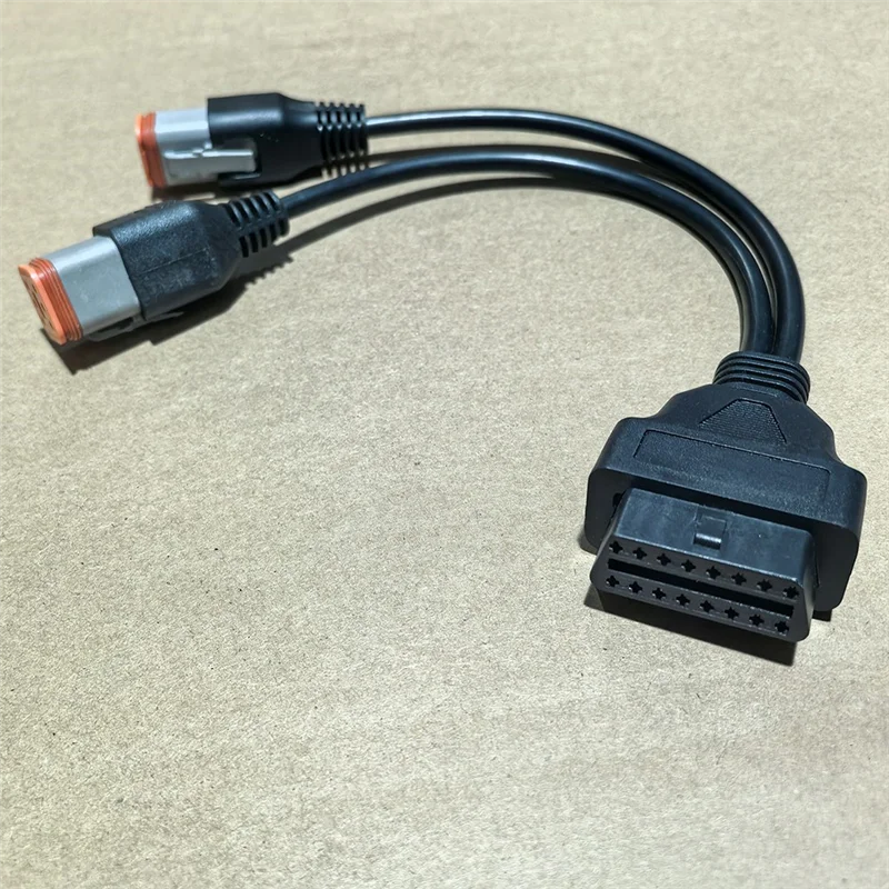 For Davidson Motorcycle OBD 2 Diagnostic Adapter 4Pin To 6Pin OBD2 16PIN ELM327 Scanner Interface