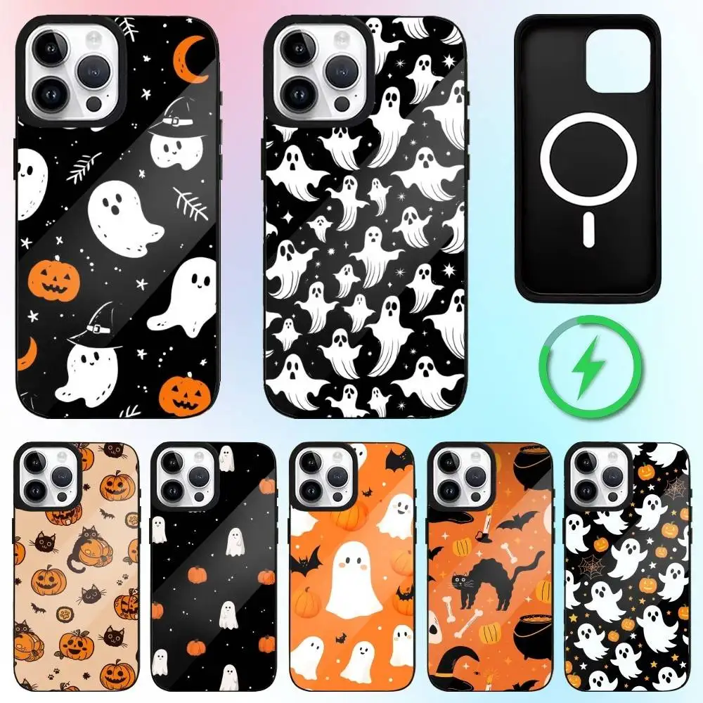 

Чехол для телефона на тему Хэллоуина для iPhone 17,16,15,14,13,12,11 Plus, Pro Max с магнитной беспроводной зарядкой Magsafe