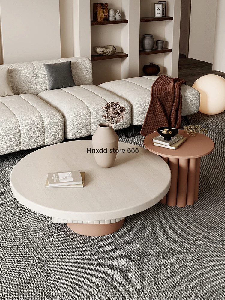 Coffee table Nordic wabi sabi small apartment living room child and mother coffee table creative personality