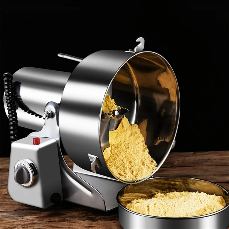 110V/220V 2500g Powder Machine Grinder Home Commercial Medicinal Herbs Cereals Spices Miscellaneous Grains Flour Grinder 4500W