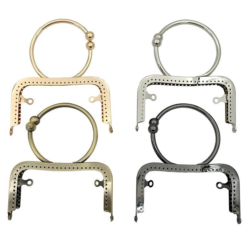 

In Stock 12.5cm Concave Waist Smooth O-bracelet Mouth Gold Fixed Handle Luggage Bags Accessories