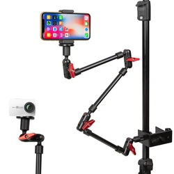 Aluminum Alloy Foldable Flexible Arm Monopod Mount Holder with Ball Head for Gopro Hero DJI OSMO SJcam DSLR Cameras Mobile Phone